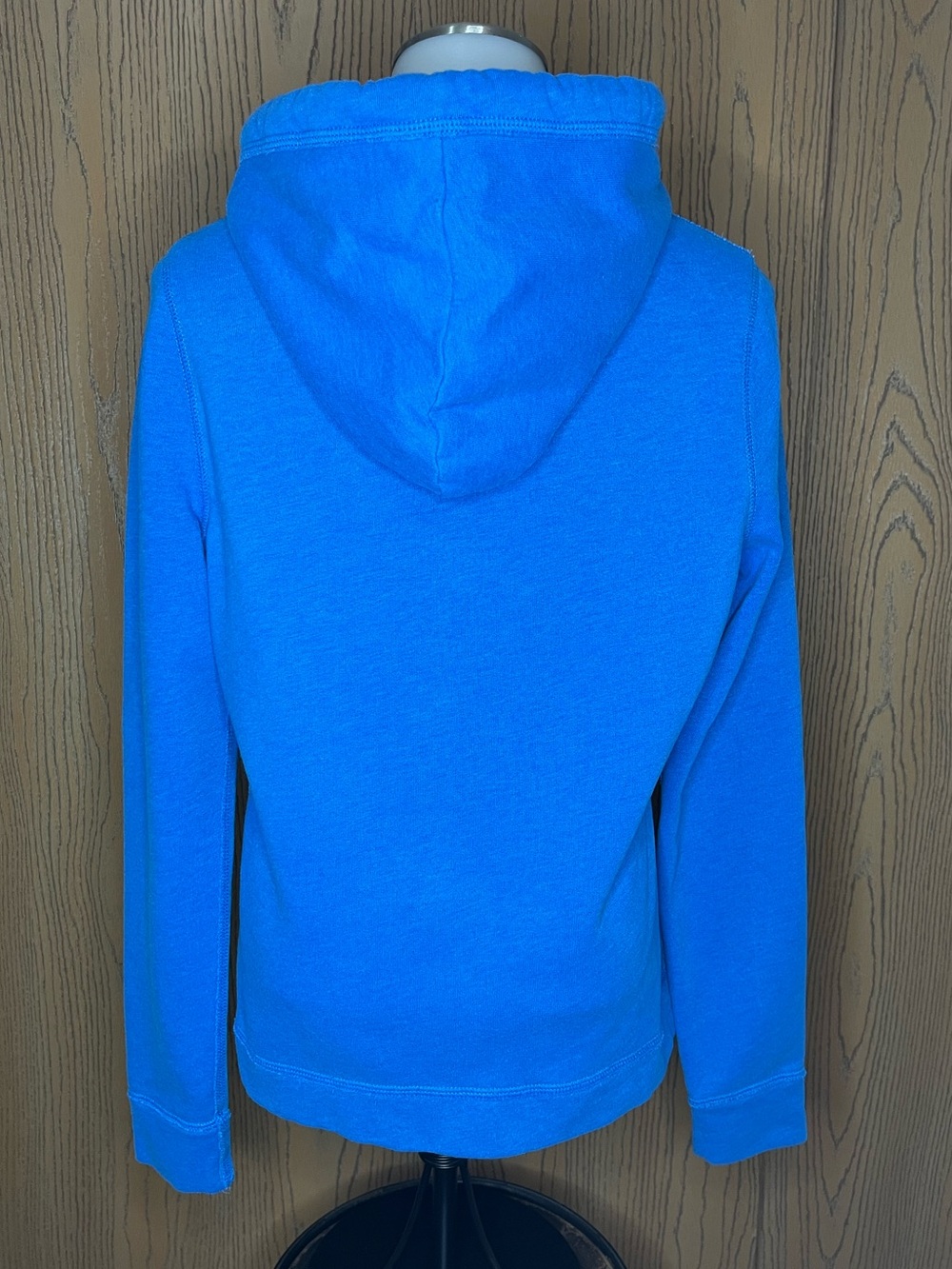 Y2K Abercrombie & Fitch Blue Hooded Zip Hoodie Large collegiate varsity dorm - Picture 3 of 4